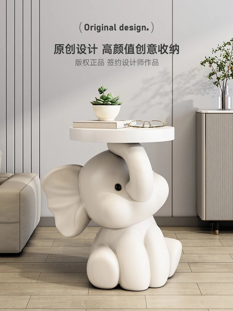 Floor Ornament Home Decor Elephant Coffee Table Housewarming Gift Sofa Corner Table Home Bluetooth Speaker Room Floor Decoration