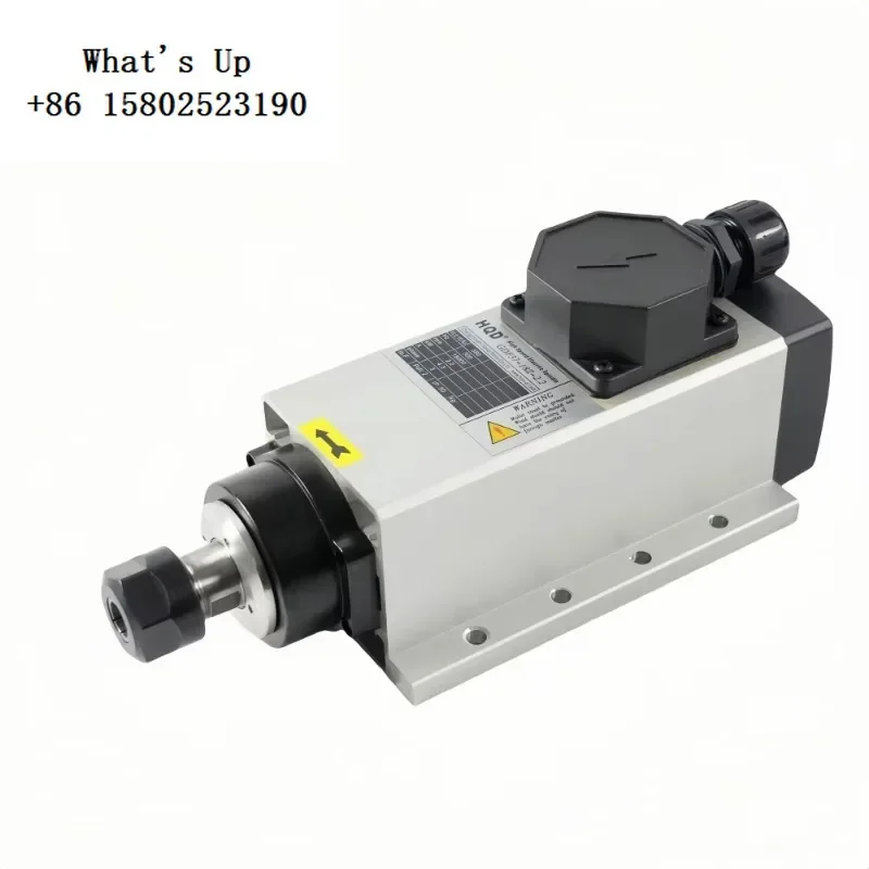 

HQD GDF37-18Z/2.2 ER20 18000rpm Square Shape Air Cooling 380V MTC Spindle Motor 2.2KW Bearing Inverter Driven for Wood Milling