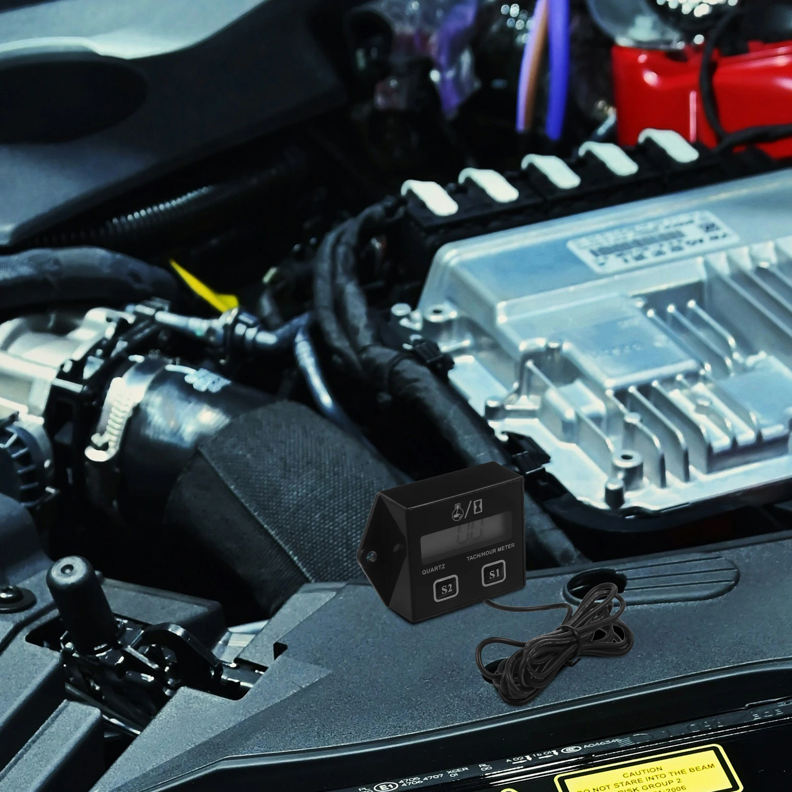 

Durable Multifunctional Engine Tachometer Digital Display For Various Equipment Including Cars Motorcycles Chainsaws And Mowers
