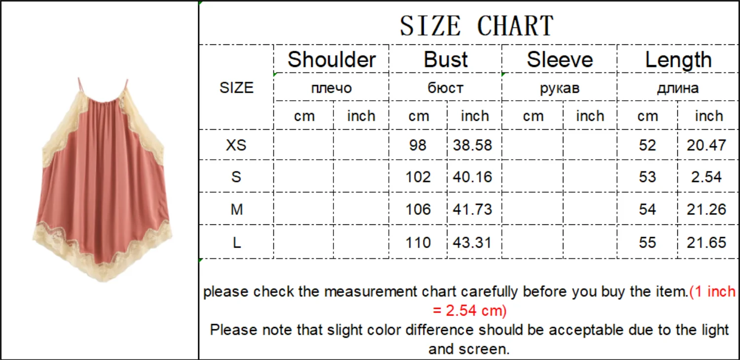 TFMLN Neues Damen-Neckholder-Top, elegantes Patchwork-Design, Spitzeneinsatz, unregelmäßige, lockere Passform, ärmelloses Tank-Top, schicke Streetwear – Detail 1