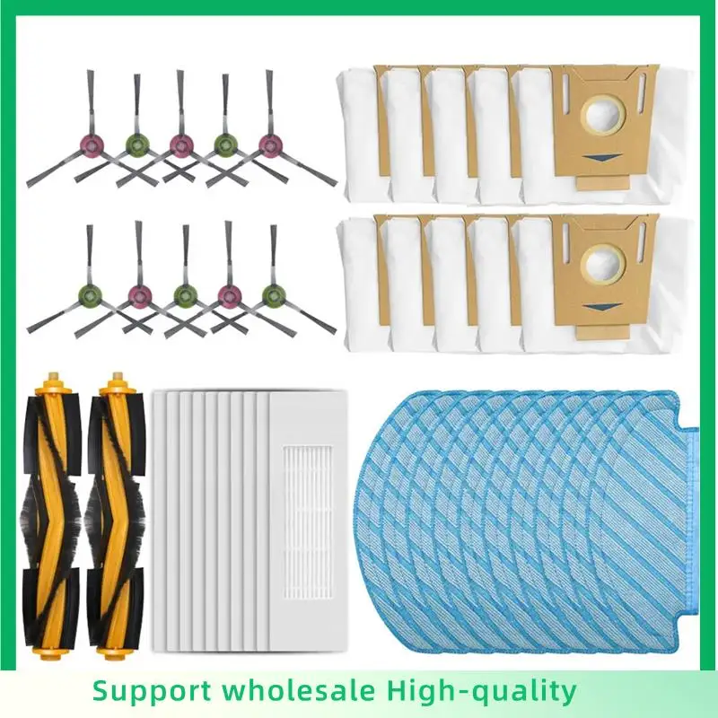 

ABSF For Ecovacs Deebot N10 / N10 Plus Roller Side Brush Hepa Filter Mop Cloths Dust Bag Robot Vacuum Cleaner Accessories