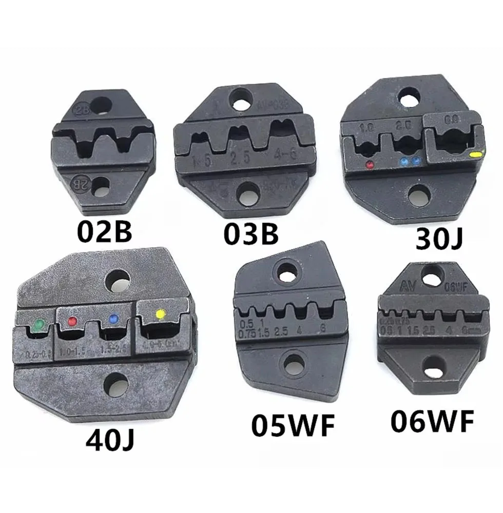CRIMPING PILER Crimping machine one set 02B / 03B / 30J /40J  / 05WF/  06WF Tool parts modules one set jaws