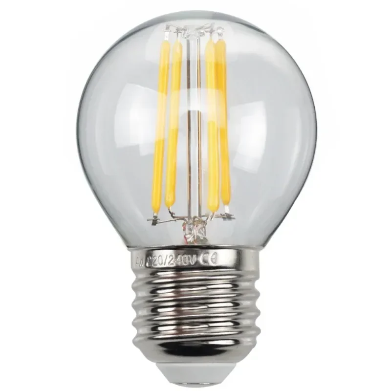 1PC lampadina Edison lampada a LED E2 7 e14 illuminazione a vite C35 lampada a filamento retrò a coda di trazione oro trasparente