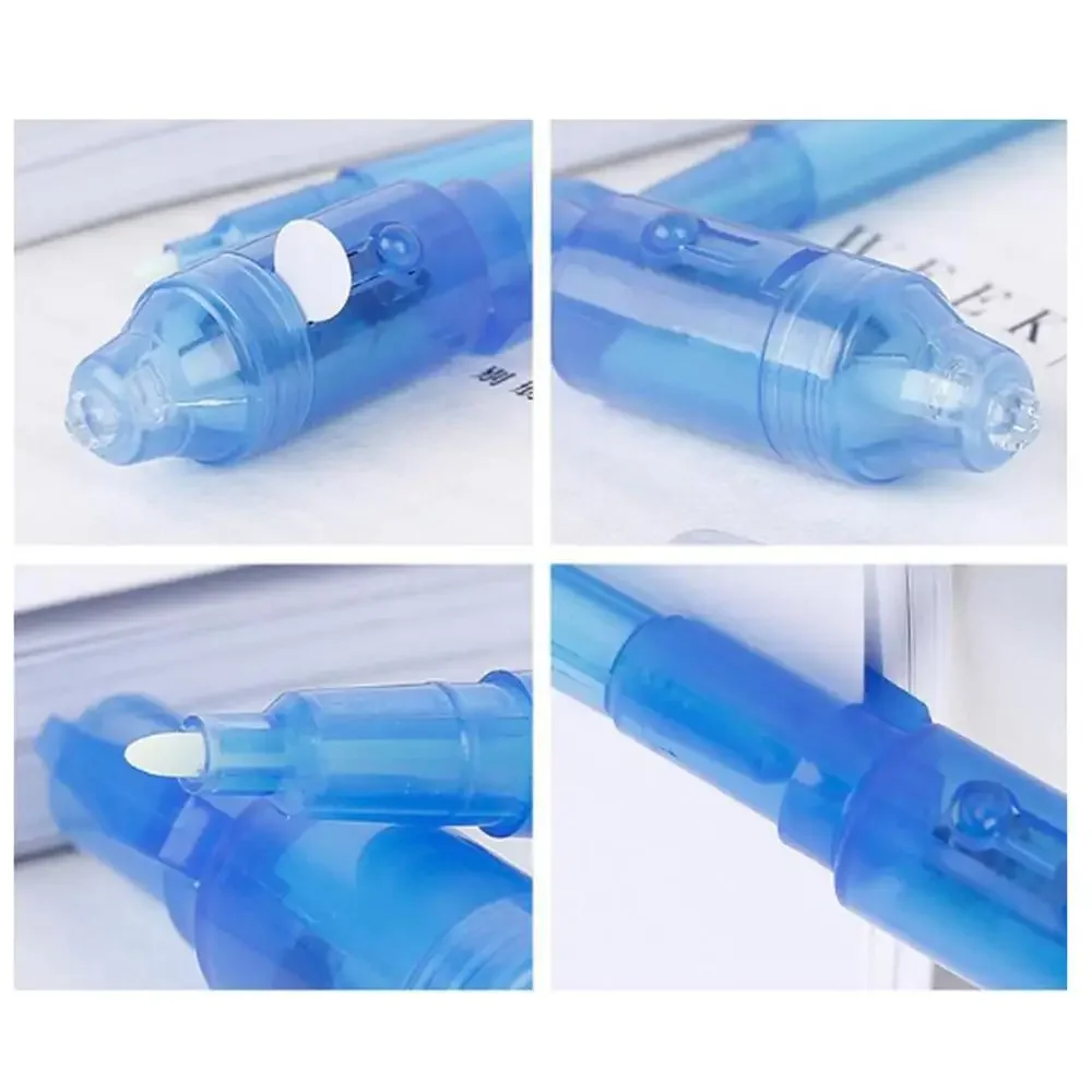 8 teile/los 2 in 1 magischer Lichts tift unsichtbarer Tinten stift, geheime Nachrichten stifte, zum Zeichnen von Spaß aktivität Kinder party begünstigt Geschenk – Detail 2