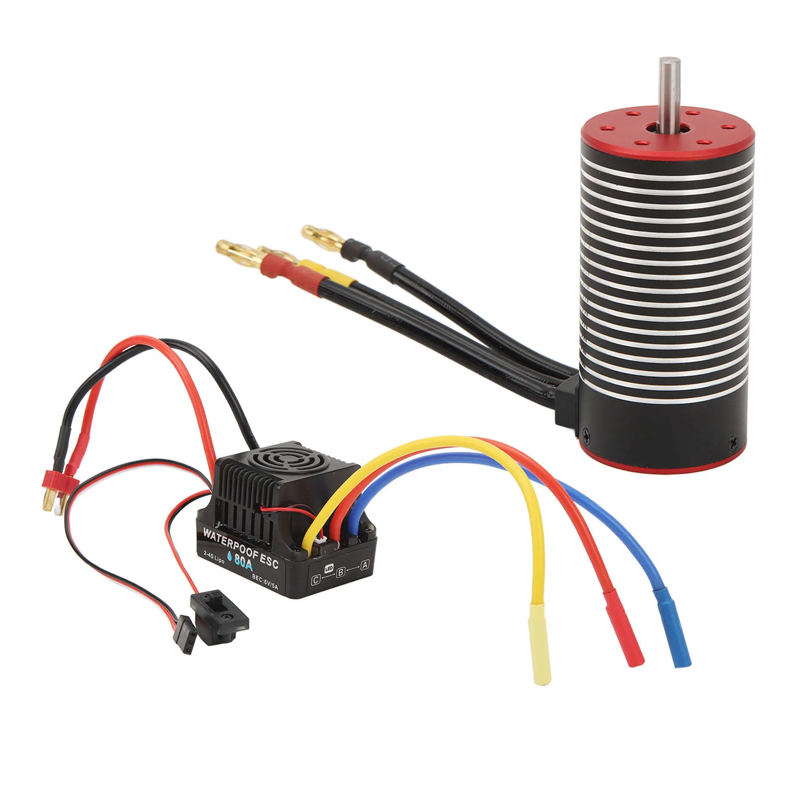 

Brushless Motor Combo Set Remote Control Waterproof 80A ESC 3670 Brushless Motor Combo for Hpi