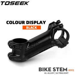 TOSEEK MTB Bicycle Handlebar Stem 7 10 17 25 35 Degree Aluminum Mtb Stem 35-110mm Mtb Power 31.8mm Mtb Bike Table Bicycle Parts