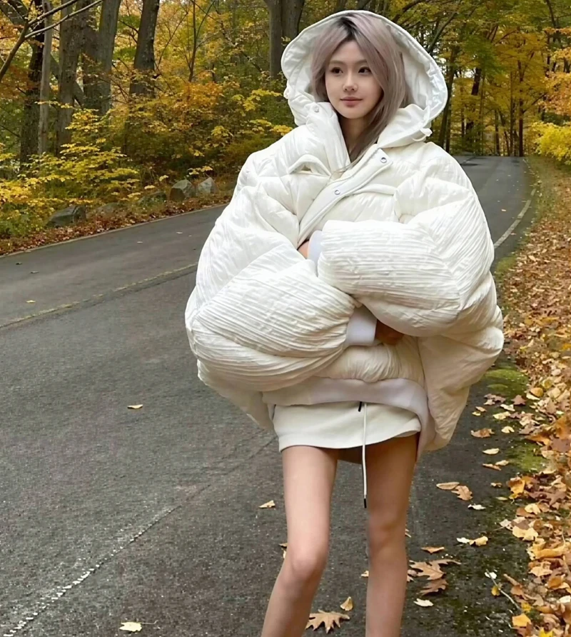 Parkas Womens Y2K Fall Modal Blended Lined Slimming Extended Hem Preppy College Uniform Attractive Youthful Chic Simple Business