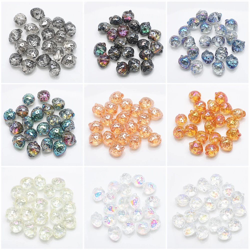 10 قطعة الخرز الزجاجي الأوجه 13x16 مللي متر كريستال الفراولة المعلقات الحرف لصنع المجوهرات لوازم قلادة أساور أقراط DIY بها بنفسك #6