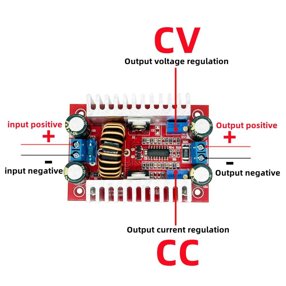 DC 400W 15A Step-up Boost Converter Constant Current Power Supply LED Driver 8.5-50V to 10-60V Voltage Charger Step Up Module