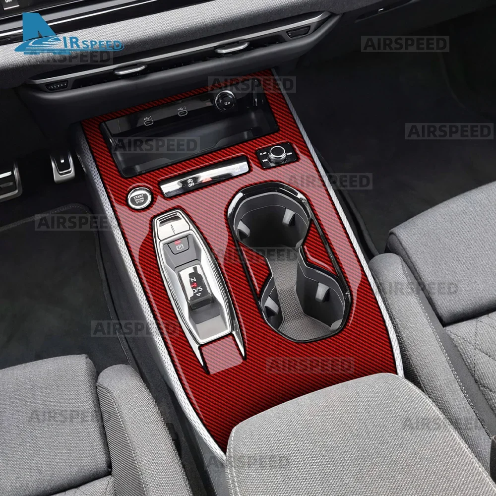 

Для Audi A5 S5 B10 A6 e-tron 2025 2026 RHD LHD Автоматическая/AT Автомобильная панель переключения передач из настоящего мягкого углеродного волокна, наклейка, аксессуары