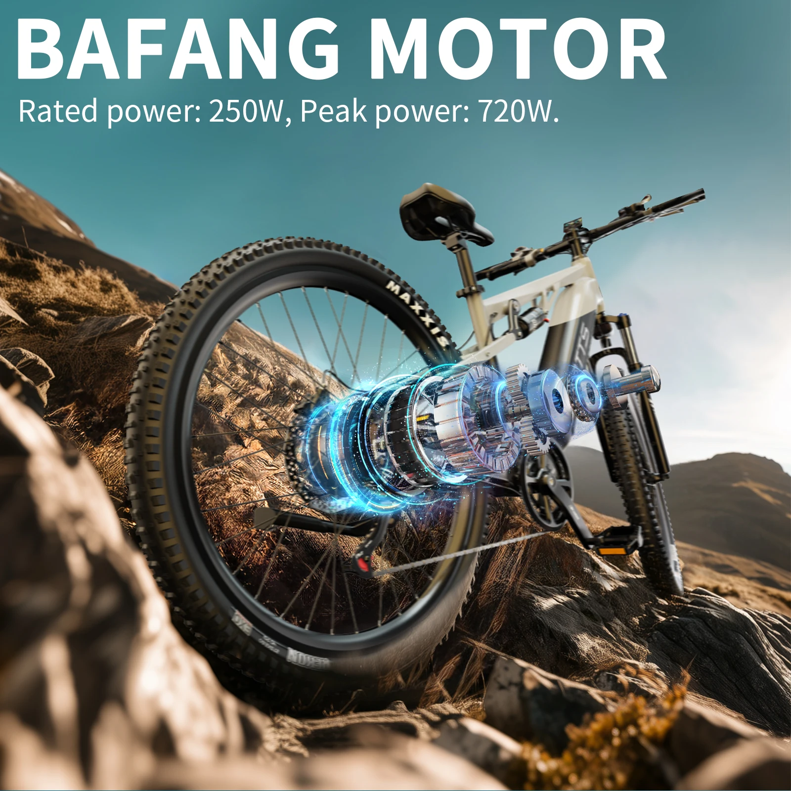DUOTTS E29 Elektrofahrrad 250W 48V 13,5Ah Akku Offroad E-Bike 27,5 Zoll Fette Reifen Erwachsenen-Elektrofahrrad – Detail 10