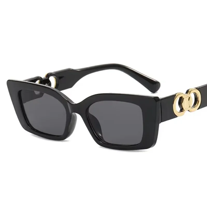 

Rectangle Elegant Sunglasses Women Men Brand Designer Fashion Sun Glasses Female Male Classical Punk Mirror Oculos De Sol