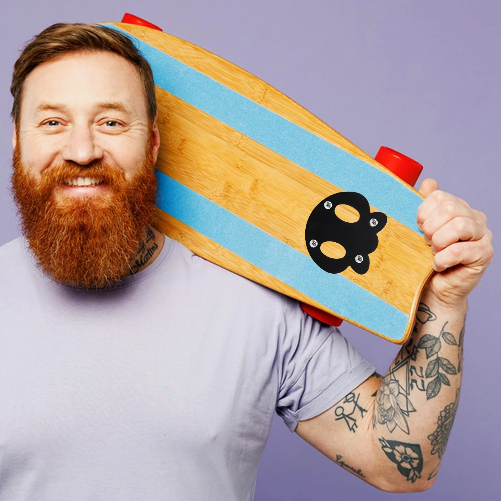 

2 шт., противопровисающая прокладка для скейтборда, защита для палубы, металлический алюминиевый сплав, прочный комплект оборудования, аксессуары