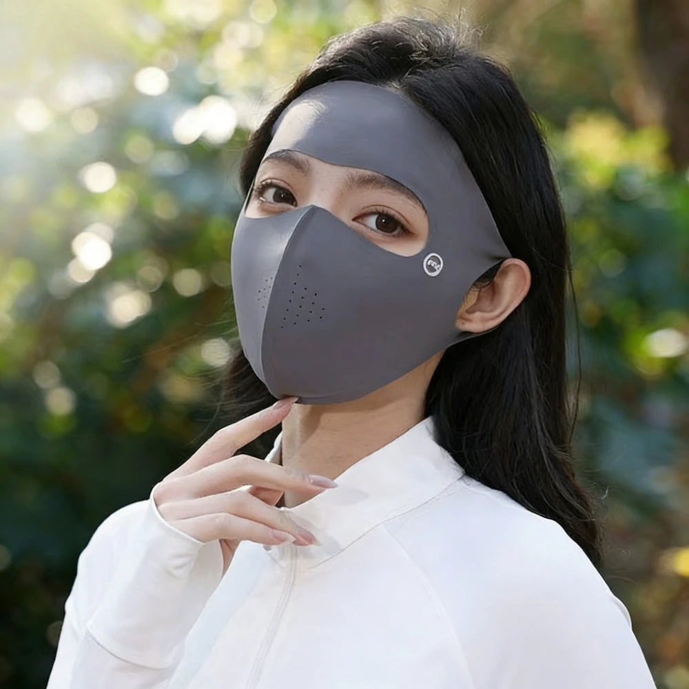 Picture 4: Ice Silk UV Protection Face Cover Breathable Reusable Mask Motorcycle Running Cycling Riding