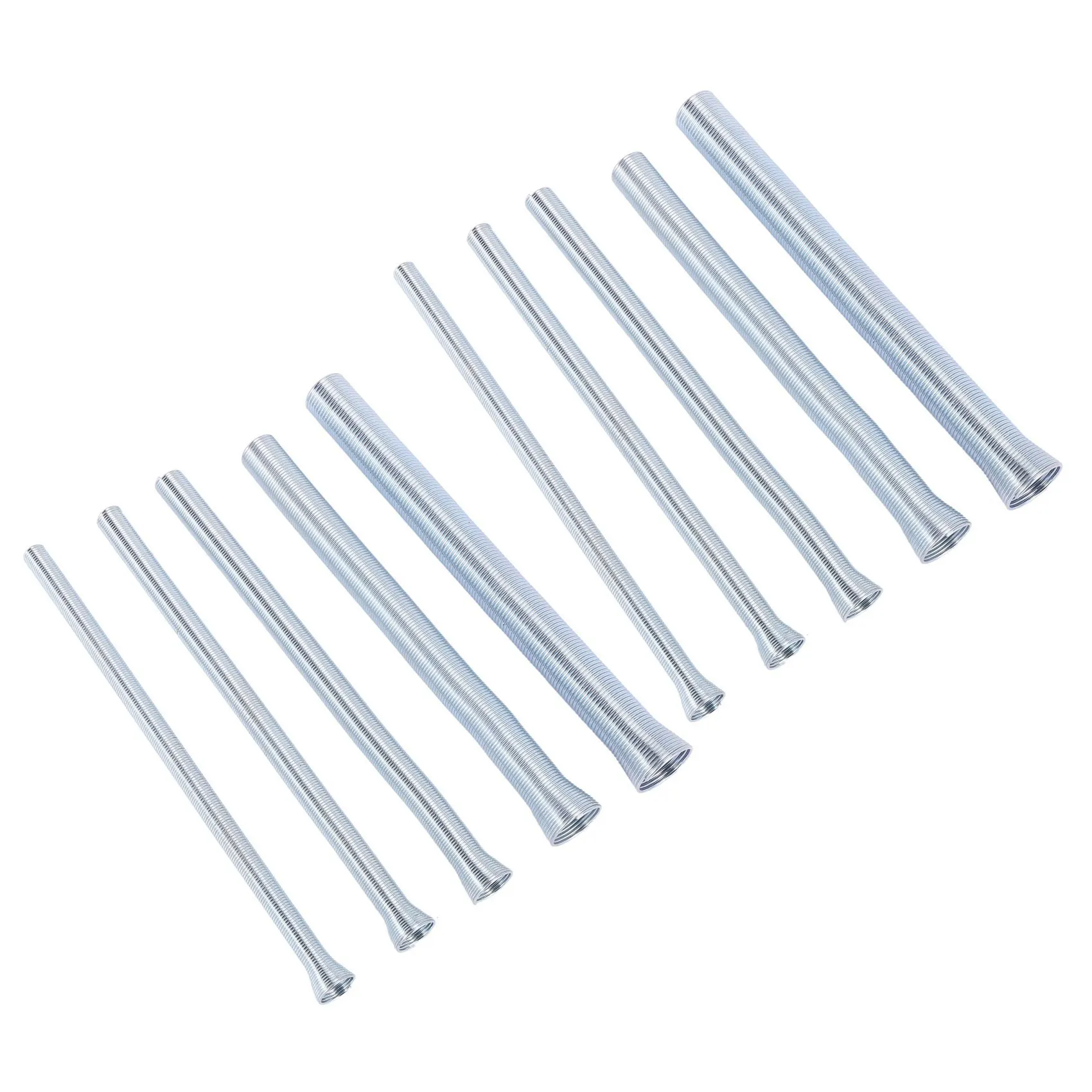 10Pcs Spring Tube Bender 210Mm Tension Spring Pipe Bender 1/4Inch-5/8Inch Spring Steel For Copper Aluminium Tube