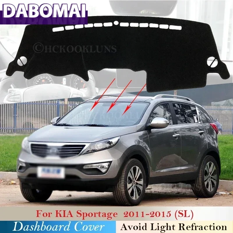 Car Accessories Dash Board Sunshade Carpet Anti-UV Dashboard Cover Protective Pad for Kia Sportage 2011 2012 2013 2014 2015 SL