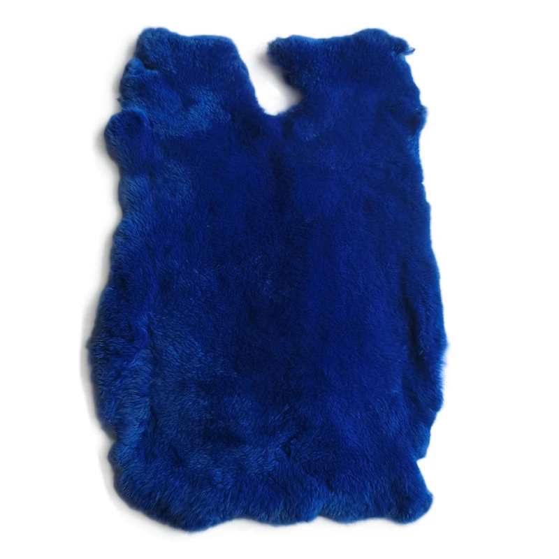 Rabbit Fur Luxury Nature Genuine Rabbit Fur Skin for DIY Apparel Sewing Fabric Fluffy Rabbit Leather Fur Bag Clothing Decoration