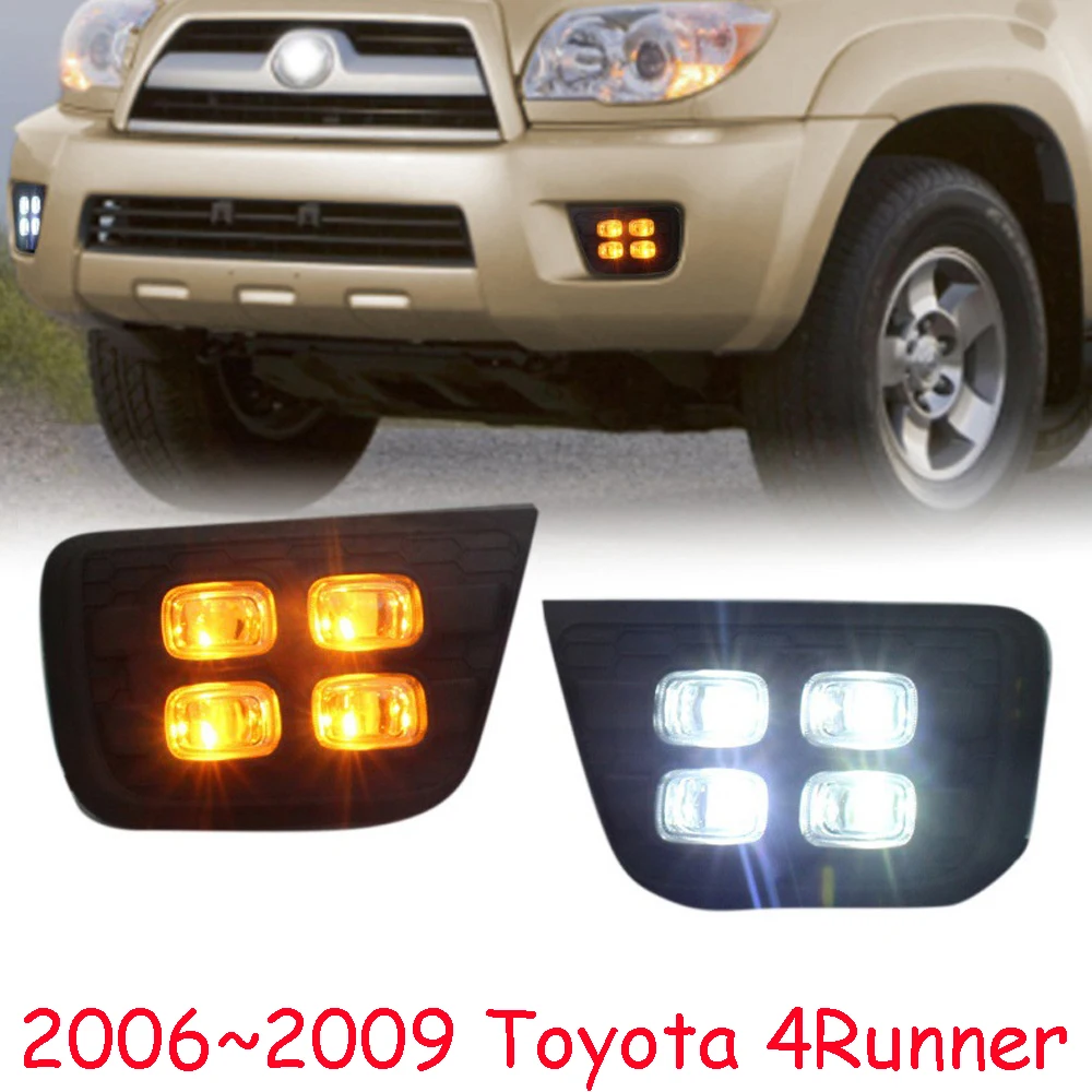 

car bumper headlight for Toyota 4Runner daytime light 2006~2009y DRL car accessories LED headlamp for Toyota 4Runner fog light