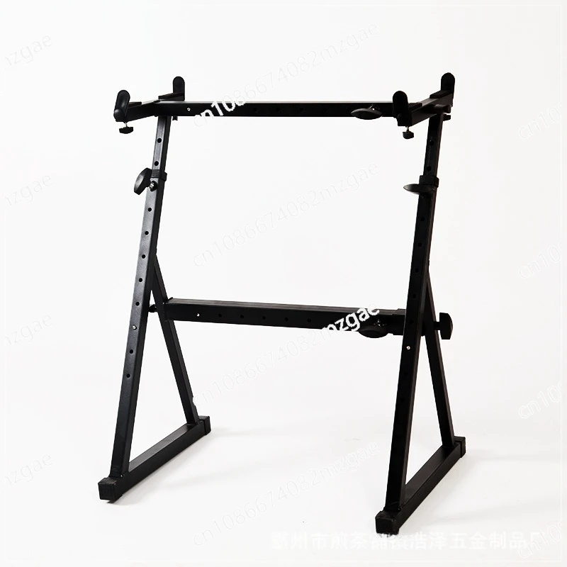 

Z-Type Electronic Keyboard Stand - Adjustable Height X-Style Frame with Locking Wheels & Thickened Silent Casters