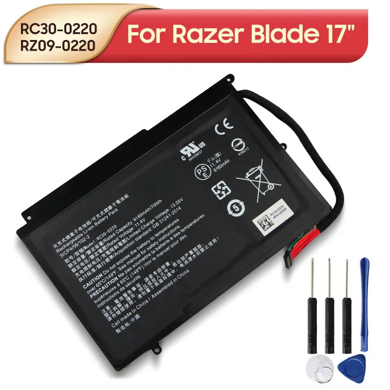 

Original Replacement Battery RC30-0220 RZ09-0220 For Razer Blade Pro 17" 6160mAh
