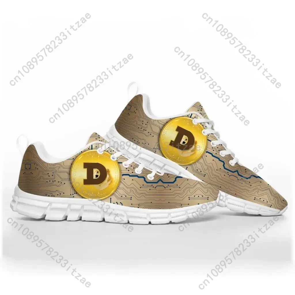 Dogecoin Crypto Currency Dog Coin Miner Sports Shoes Mens Womens Teenager Sneakers Custom High Quality Couple Shoe
