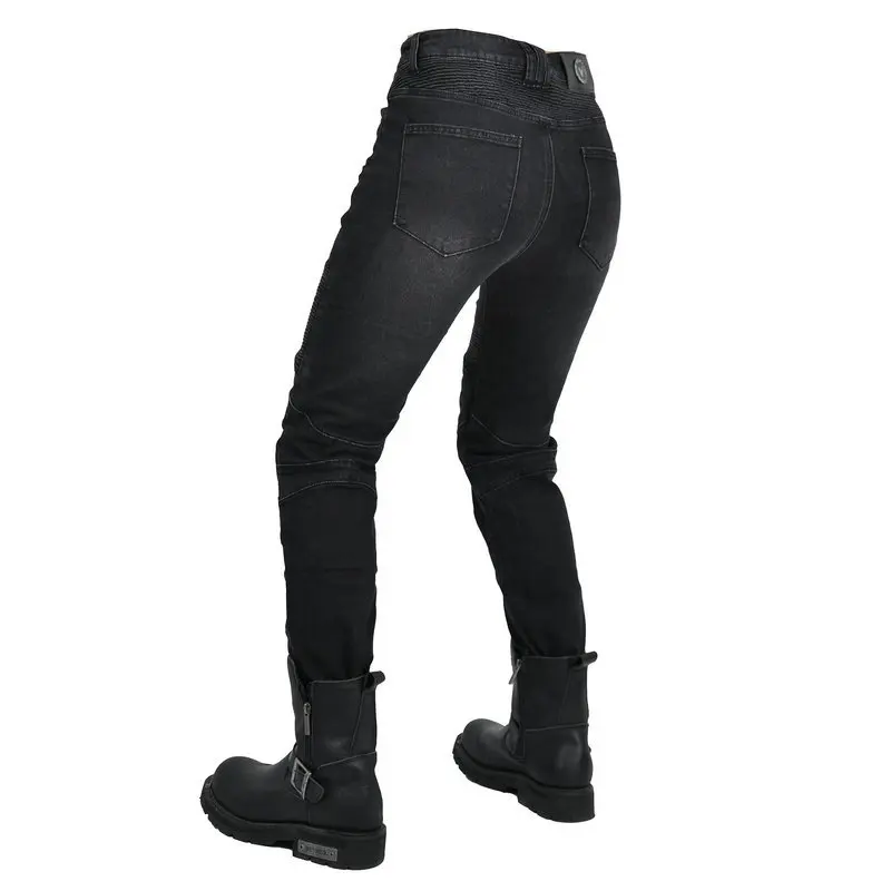 

VOLERO Women Motorcycle Pants Riding Jeans Anti-fall Classic Motorcycle Rider Pants Racing Pants for All Seasons jeans