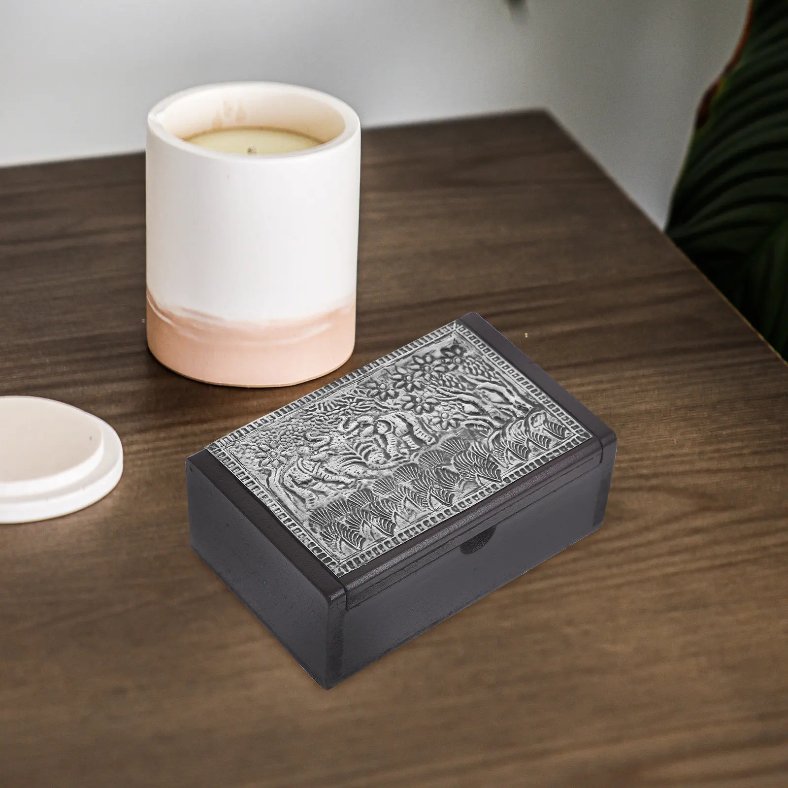 

Деревянная коробка для карточек в винтажном стиле, контейнер для рецептов с откидной крышкой, компактный органайзер для хранения на столе, полке или в ящике.