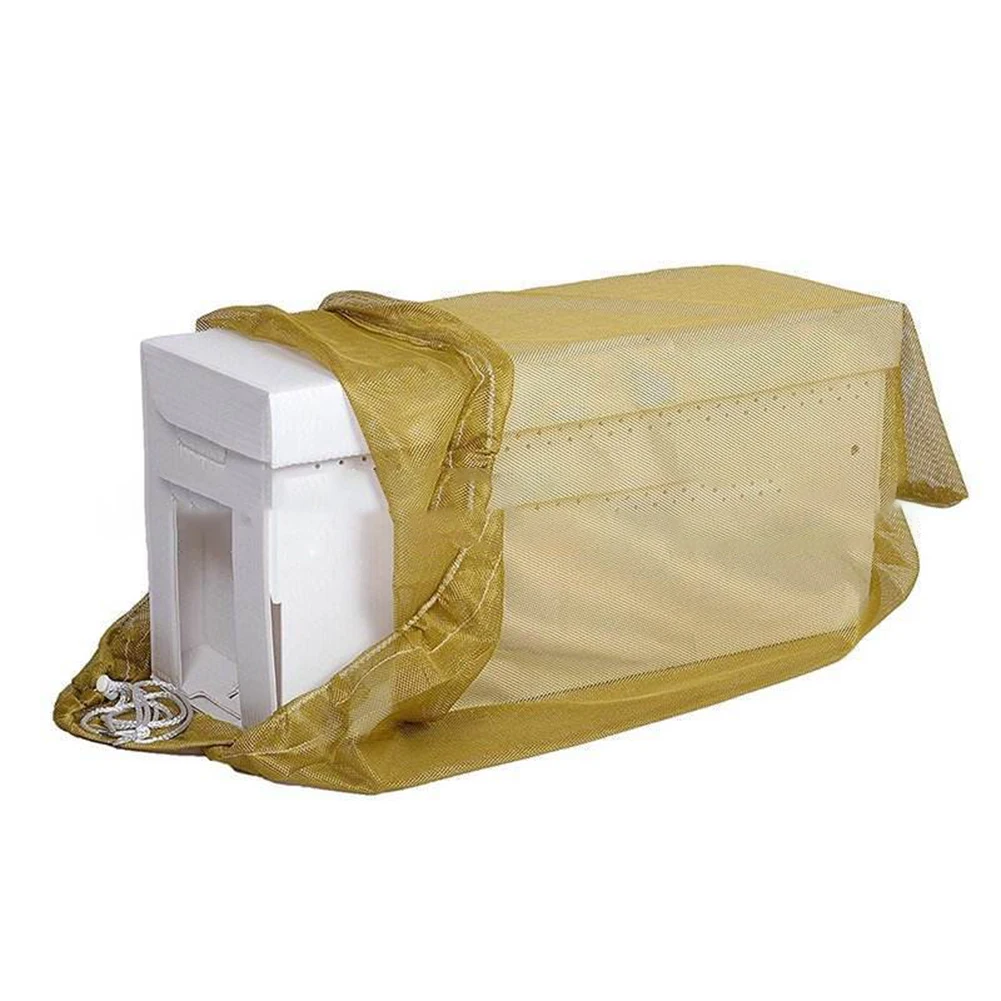 Reusable Mesh Transport Bag for Beekeepers Moving Bee Packages Between Locations with Secure Drawstring and Reinforced Seams
