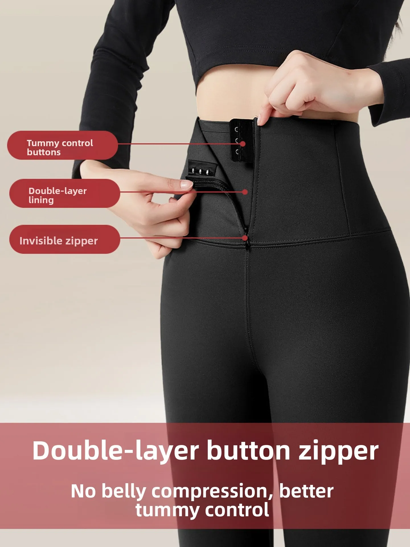 Pantalon de Yoga taille haute pour femme, pantalon en peau d'arche, amincissant, levage des fesses, doublé de Fce, nouvelle collection automne hiver