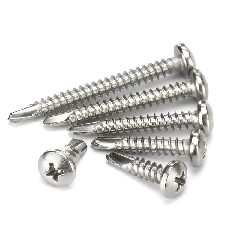 M3.5 M3.9 M4.2 M4.8 M5.5 M6.3 Phillips Head Self Drilling Screws 304/410 Stainless Steel Cross Self Tapping Sheet Metal Screws