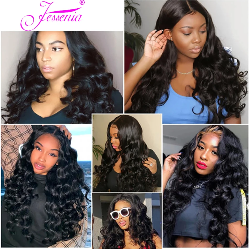 12A Mongolian Loose Deep Wave Bundles With Frontal Raw Virgin 100%Human Hair Weave 3/4Bundles With Swiss Lace Closure 13X4 Loose