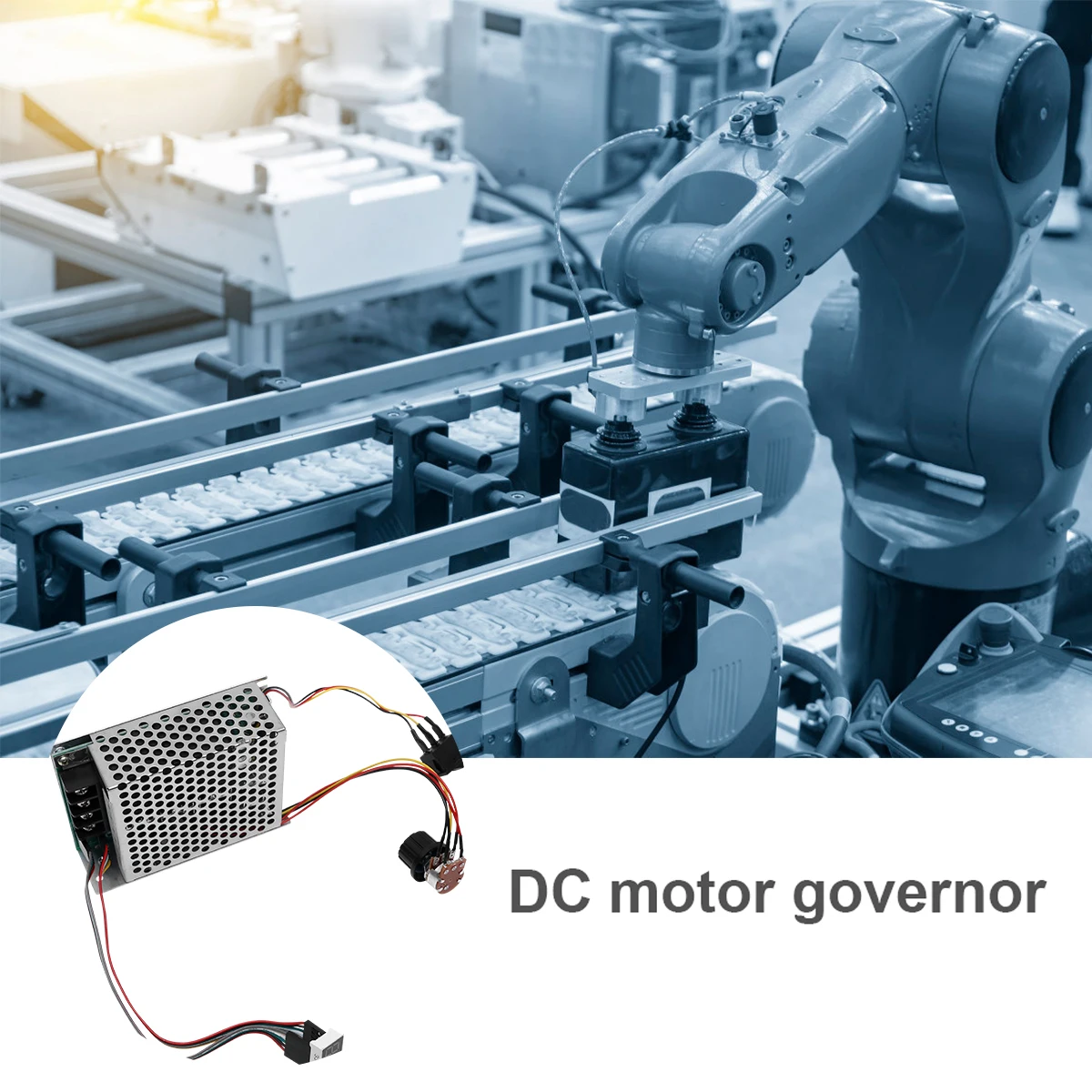 

DC Motor Speed Controller 40A Reversible Lightweight Plastic Fuse Protected Adjustable Governor Tool Parts DC Driver Switch