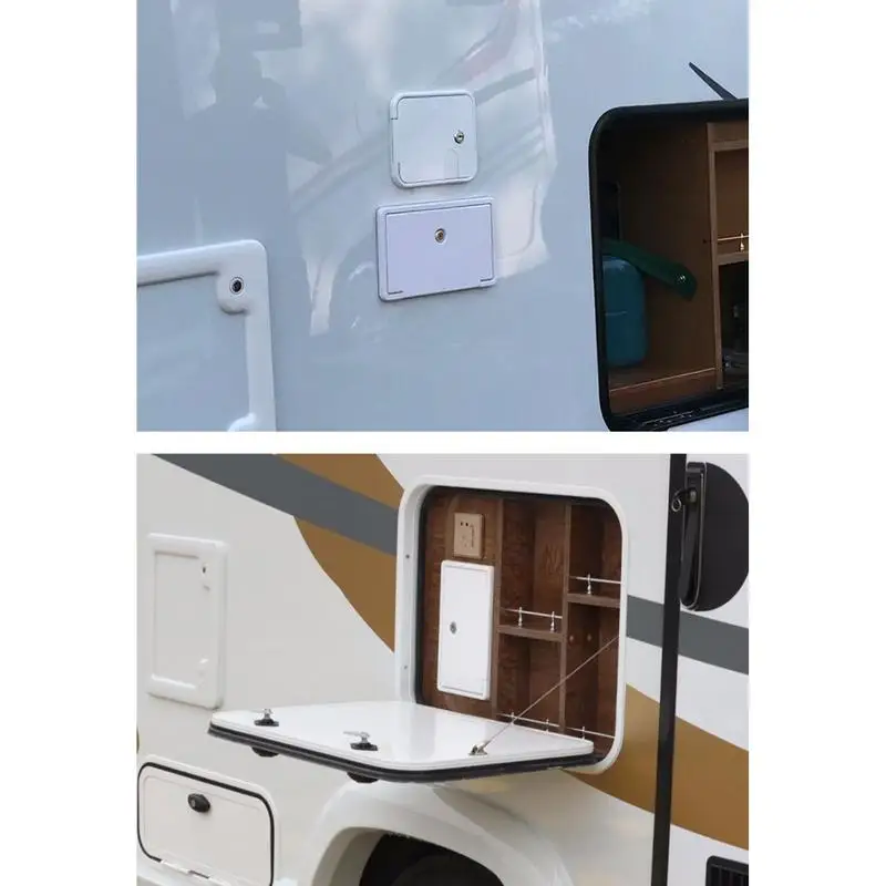 RV Storage Door Sealed Waterproof Rv Hatch Cover Deck Hardware For Business Users Home Users Professionals Inspection Commercial