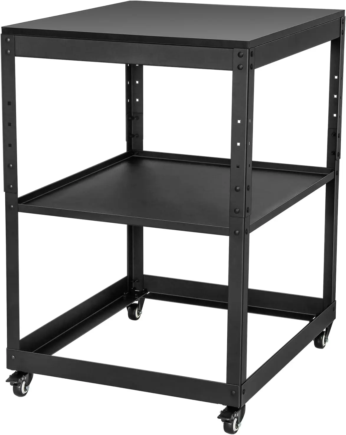 

Tool Stand With Wheels, Casters & Melamine Wooden Table Top, Power Tool Stand For Miter Saw, Drill Press, Belt Sander, Bench Gri