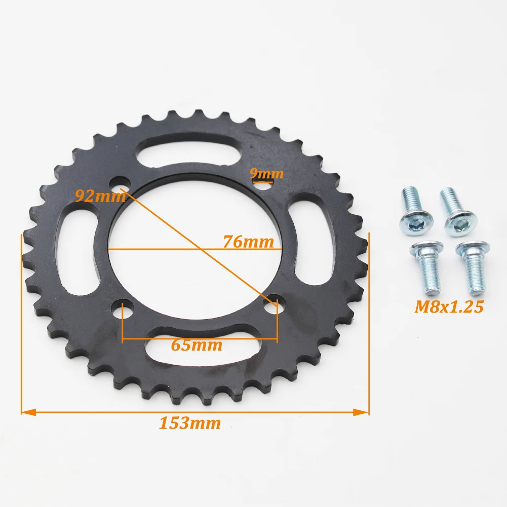 420 Steel 37T Rear Sprocket For 50cc 70cc 110cc 125cc 140cc Dirt Pit Bike Chinese ATV Taotao Thumpstar