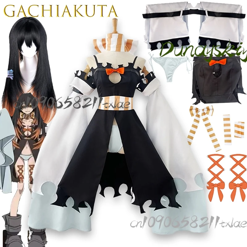 

Cos Store Gachiakuta Косплей Amo Empool Костюм Сексуальный ремешок с разрезом Выдалбливают нижнее белье Jirai Kei Парики Хэллоуин Лолита Хэллоуин