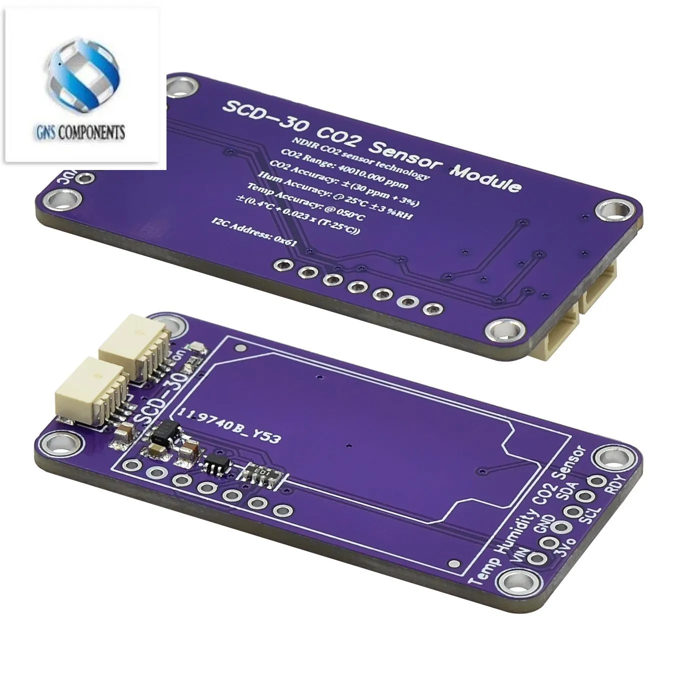 Scd30 Luchtkwaliteitssensoren Module Voor Co2 En Rh/T Metingen I2c Modbus Pwm