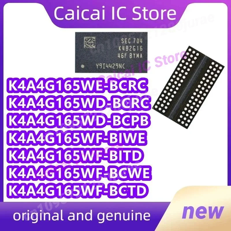 10 قطعة/الوحدة K4A4G165WF-BCTD K4A4G165WF-BCWE K4A4G165WF-BITD K4A4G165WF-BIWE K4A4G165WD-BCPB K4A4G165WD-BCRC K4A4G165WE-BCRC