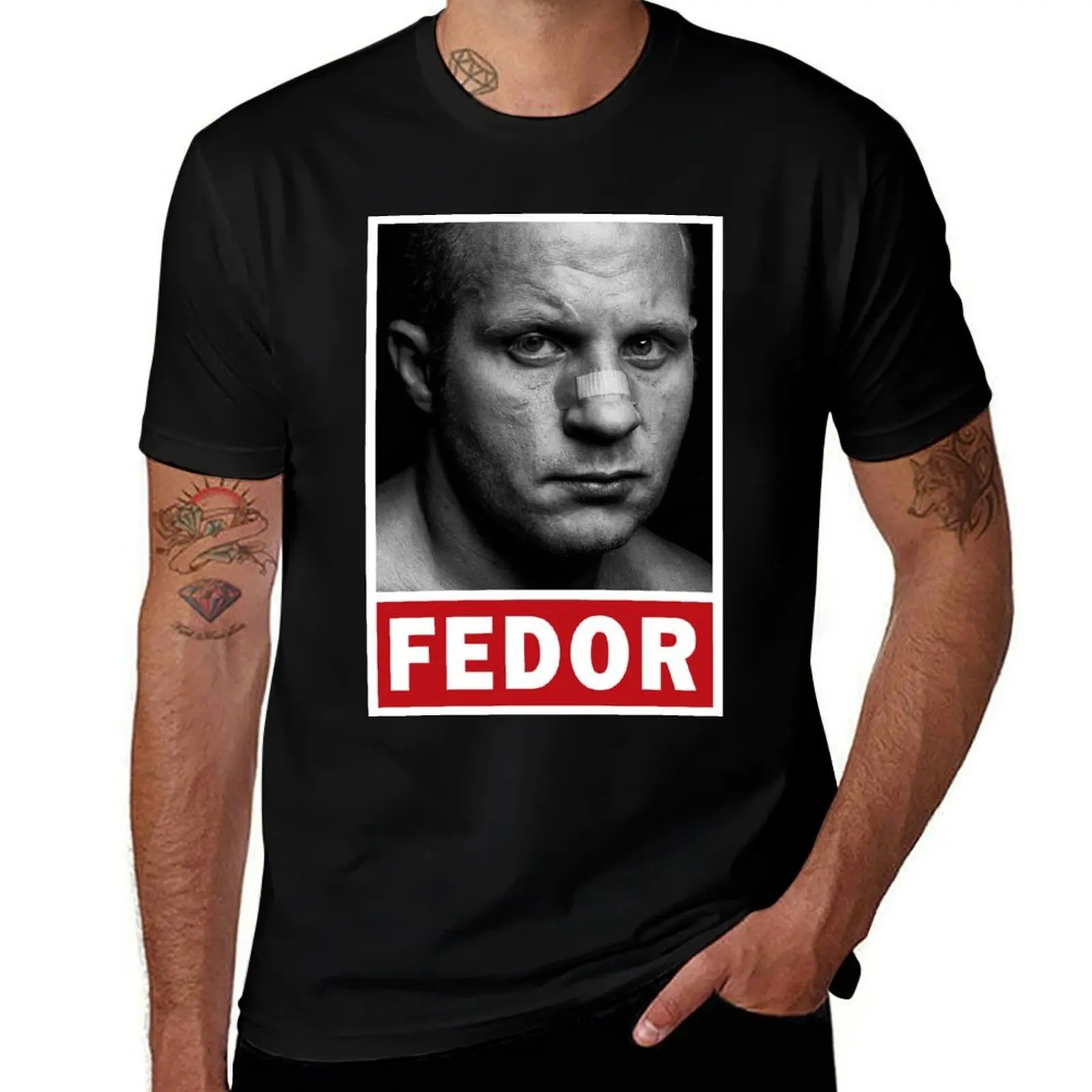 Fedor Emelianenko T-Shirt Simple Casual Short Sleeve Tee T-Shirt