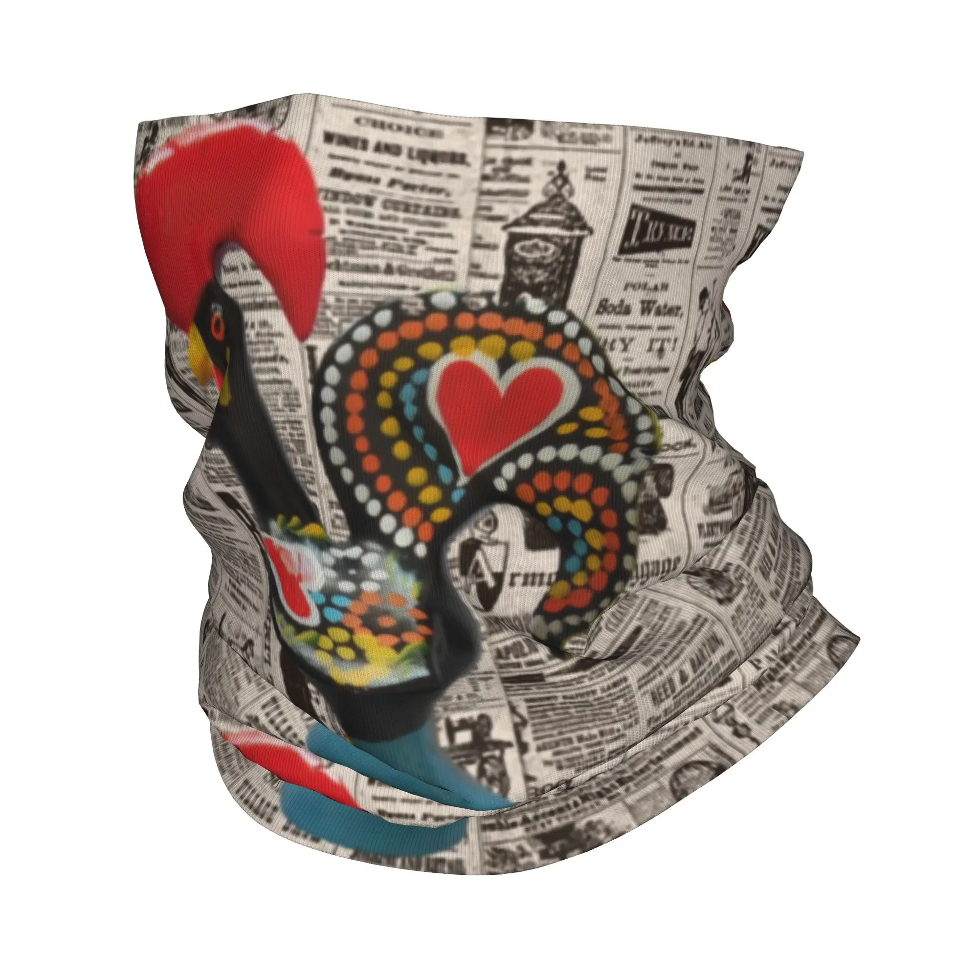 

Бандана португальского искусства на заказ, зимняя теплая повязка на шею, мужской ветрозащитный шарф для лица для лыж, повязка на голову с гетрами из Португалии