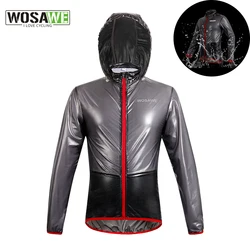 WOSAWE Breathable Raincoat Cycling Jacket Men Waterproof Ultralight Anti-dust Outdoor Bike Bicycle Rain Jacket Jersey Clothing