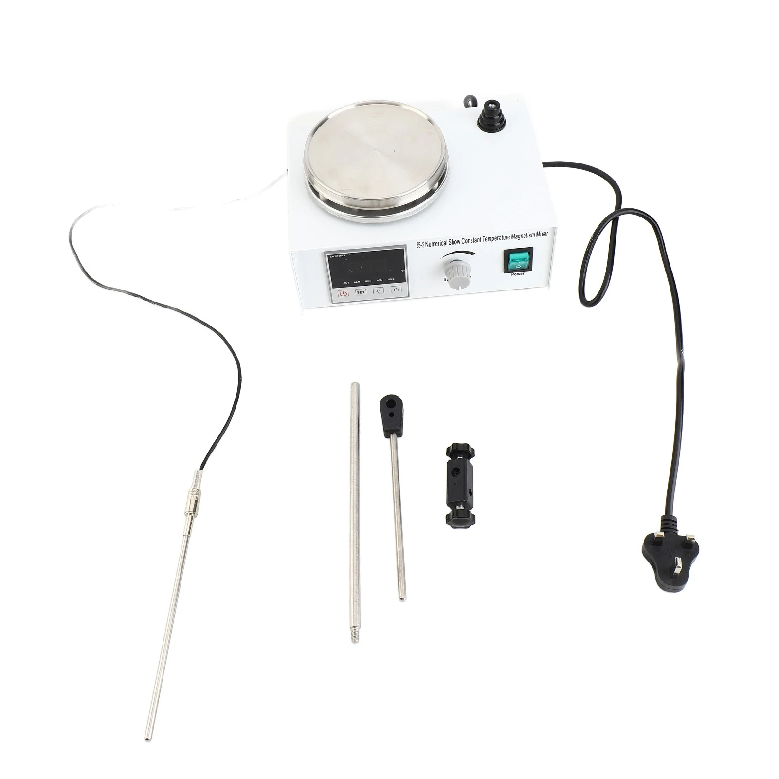เครื่องกวนสารแบบแม่เหล็กพร้อมจอแสดงผลดิจิตอล แผ่นทำความร้อนแม่เหล็กควบคุมอุณหภูมิคงที่ สำหรับห้องปฏิบัติการ
