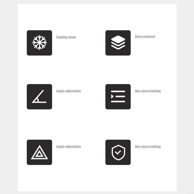 Держатель подставки для ноутбука x16 с охлаждающим вентилятором тип зарядного порта зарезервированный многофункциональный сплав