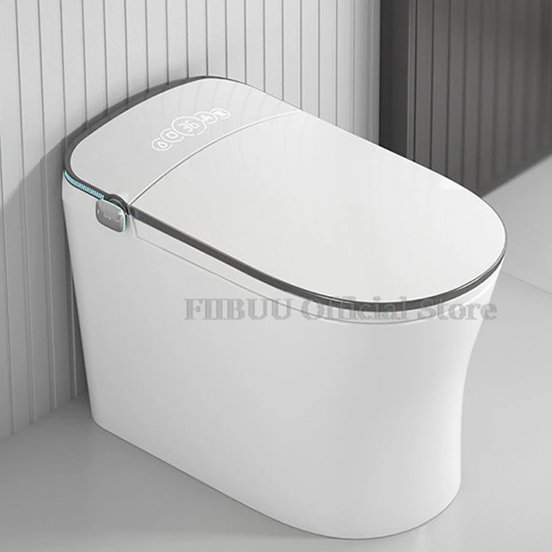 

One Piece Smart Bidet Toilet Concealed Cistern Intelligent Toilet Warm Water Night Light Digital Display Heated Seat Air Dryer