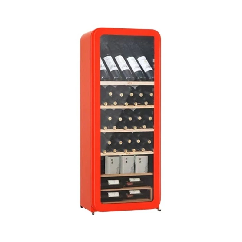 

Wine Cabinet 208R Ultra-thin Wine Cabinet 212L Constant Temperature Wine Cigar Tea Moisturizing