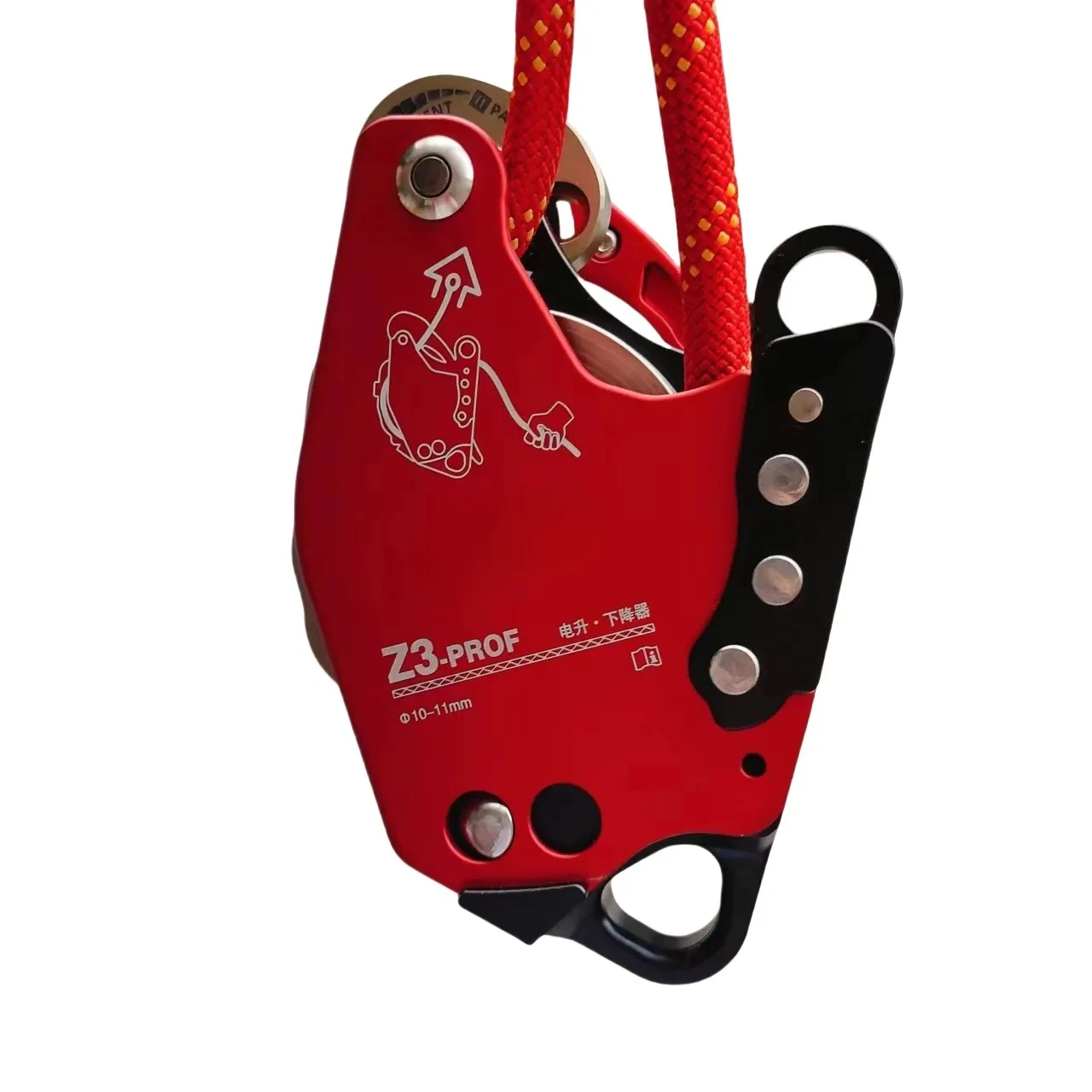 

Drill-Powered Rope Climber System - Electric Lift Pulley Ascender for Aerial Work with Power Doubling Technology