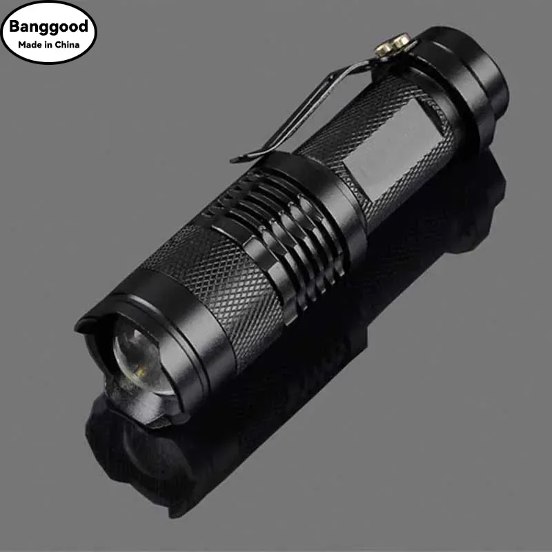 SK98 Mini linterna LED recargable con zoom luz de trabajo 600LM 5 modos antorcha portátil lámpara de bolsillo para exteriores con batería 18650