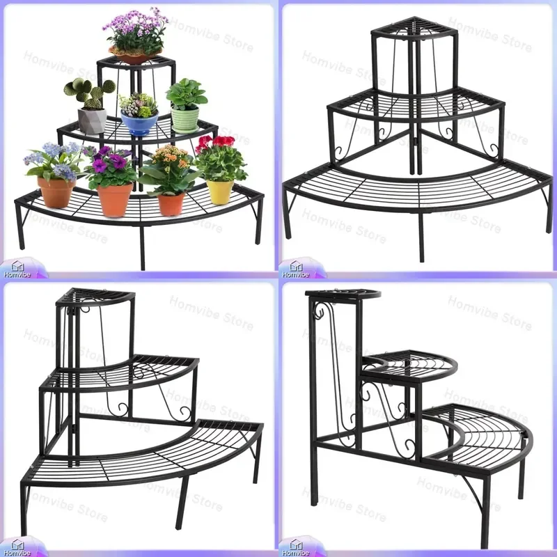 support-a-plantes-a-3-niveaux-pour-usage-interieur-et-exterieur-support-de-pot-de-fleurs-d'angle-etagere-a-plantes-en-metal-sur-pied-avec-hauteur-reglable-pour