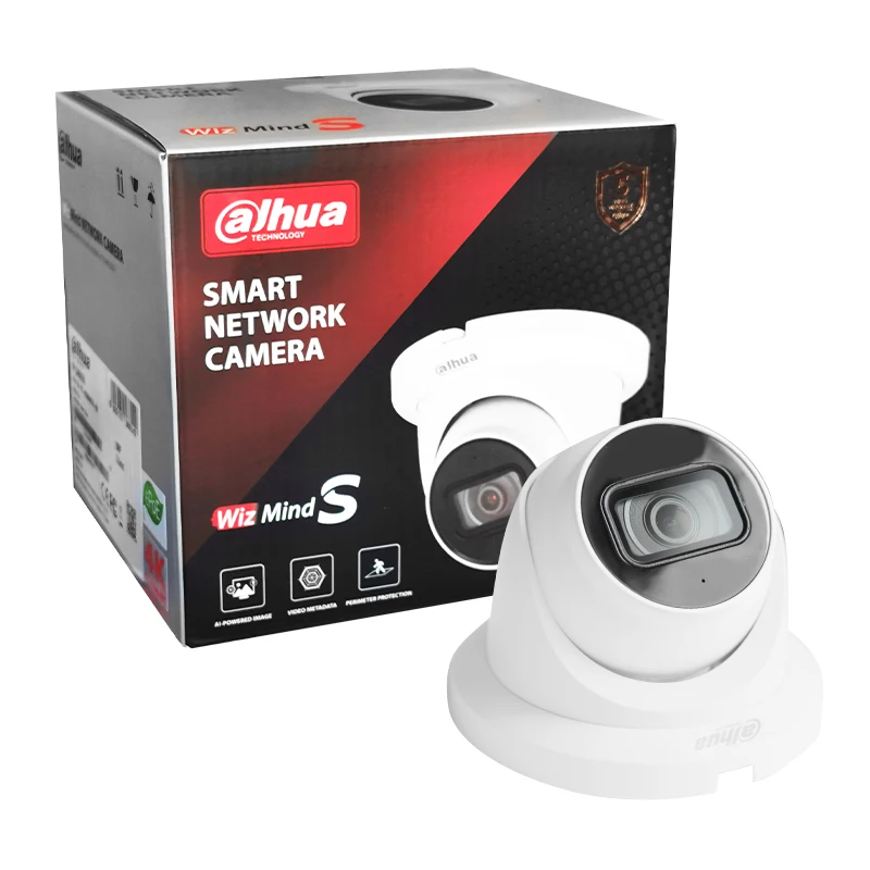 Dahua 4K WizMind S Smart Ai Camera 8MP Face Detection Camera Support AcuPick EPTZ People Counting DeepLight Mic HDW5842TM-ASE S3