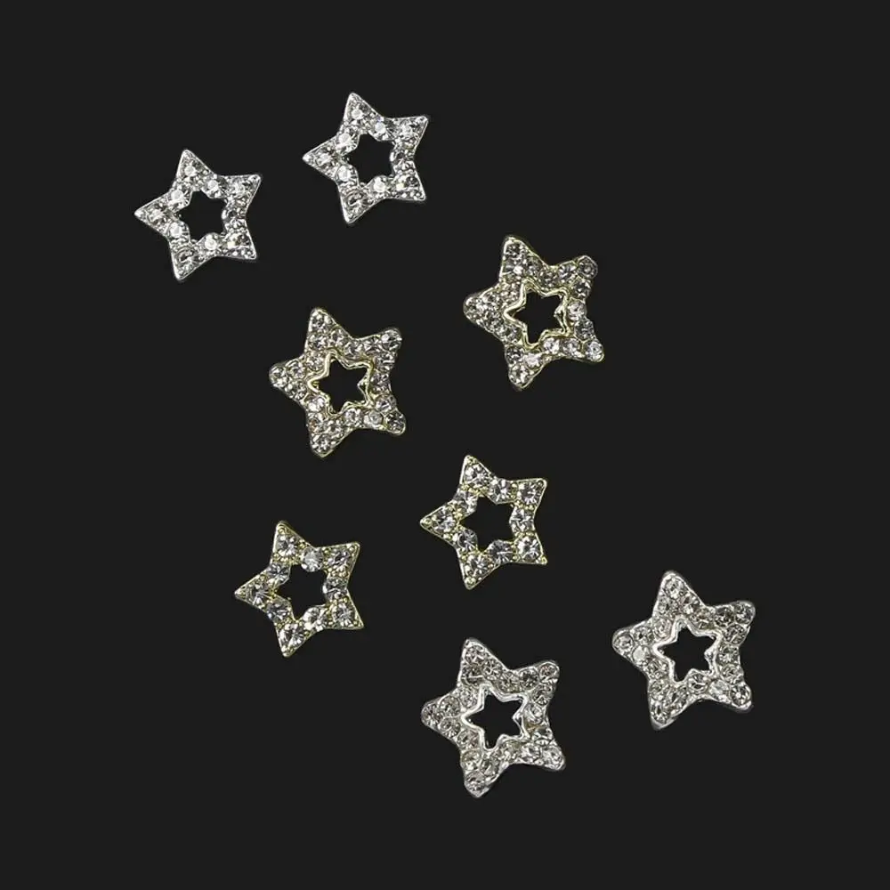 Manicure Accessories Five-pointed Stars Alloy Nail Rhinestones Nail Art Jewelry Stars Nail Decorations 3D Nail Art Drills